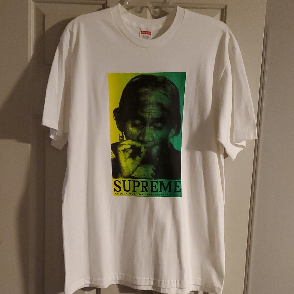 Supreme Aguila Tee. Size Large. Color White. Brand New.